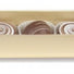 Cream/Clear Lid - Long Candy Box - (5 Pc.) 6-7/8 x 1-1/4 x 1-1/8"
