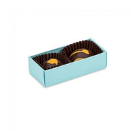 Blue/Clear Lid - Long Artisan Candy Box - (2 Pc.) 2-3/4 x 1-1/4 x 3/4"