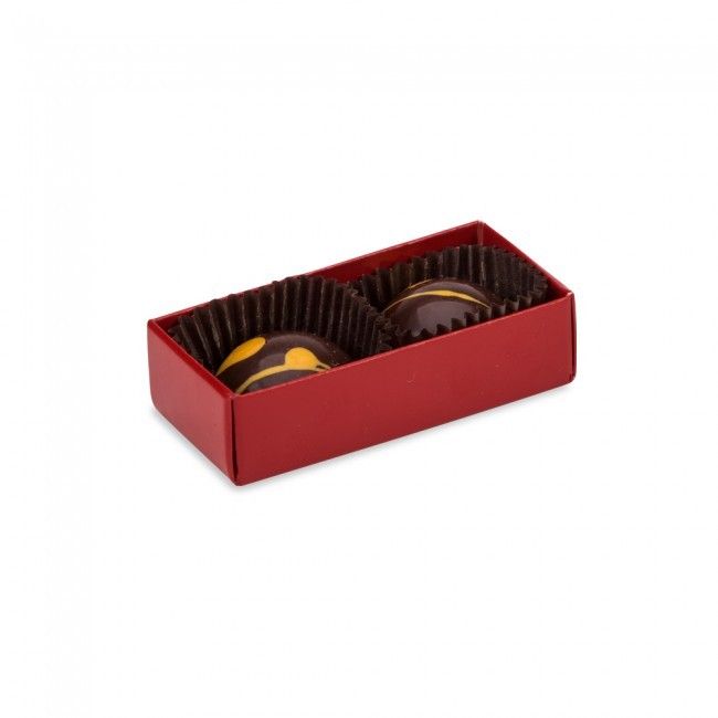 Red/Clear Lid - Long Artisan Candy Box - (2 Pc.) 2-3/4 x 1-1/4 x 3/4"