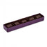 Aubergine/Clear Lid - Long Artisan Candy Box - (5 Pc.) 6-7/8 x 1-1/4 x 3/4"