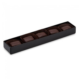 Black/Clear Lid - Long Artisan Candy Box - (5 Pc.) 6-7/8 x 1-1/4 x 3/4"