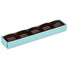 Blue/Clear Lid - Long Artisan Candy Box - (5 Pc.) 6-7/8 x 1-1/4 x 3/4"