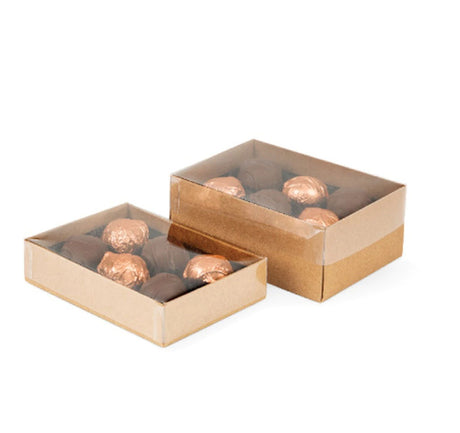 Clear - Macaron Box Lid - Lid - 4-3/4 x 3-1/4 x 1"