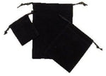 Black - Velvet Pouch - 2 x 2-1/2"