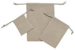Gray - Velvet Pouch - 2 x 2-1/2"