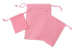 Pink - Velvet Pouch - 2 x 2-1/2"