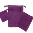 Purple - Velvet Pouch - 2 x 2-1/2"