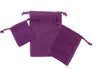 Purple - Velvet Pouch - 2 x 2-1/2"