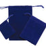 Royal Blue - Velvet Pouch - 2 x 2-1/2"