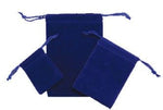Royal Blue - Velvet Pouch - 2 x 2-1/2"