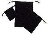 Black - Velvet Pouch - 3 x 4"