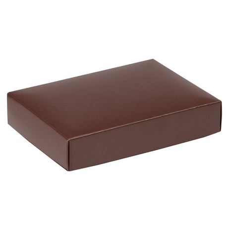 Brown - Macaron Box Lid - Lid - 6-3/8 x 4-3/4 x 1"