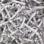 White/Silver - Crinkle Cut Basket Shred - 10 lb Box