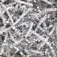 White/Silver - Crinkle Cut Basket Shred - 10 lb Box