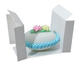 White - Egg Holder Insert - (1/4 lb) 3-5/8 x 2-3/8 x 2-3/8"