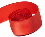 Red - Grosgrain (Wired Edge) Ribbon - 1-1/2" x 50 Yards