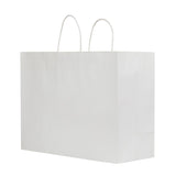 White - Smooth Top Egde Shopping Bag - 16 x 6 x 13"