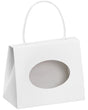 White - Gift Tote Window Box - 5 x 2-1/2 x 4"