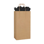 Natural Kraft - Wine Bag - Paper - 6-1/2 x 3-1/2 x 13" (Double Bottle)