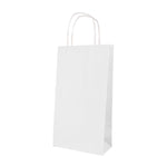 White Kraft - Double Bottle Wine Bag - 6-1/2 x 3-1/2 x 13" (Double Bottle)