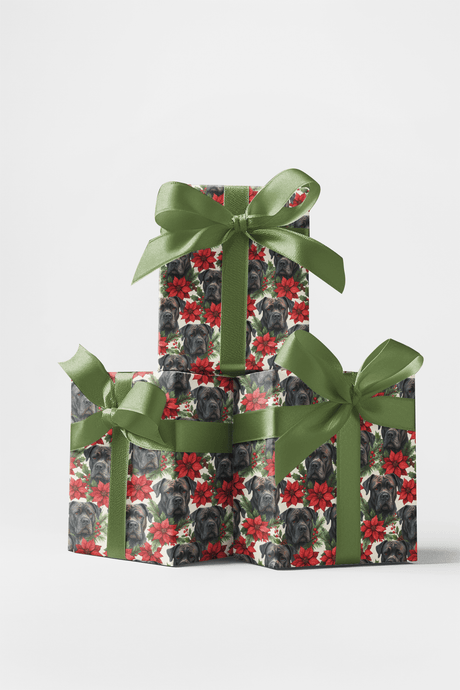 Silent Strength, Holy Night - Cane Corso Wrapping Paper