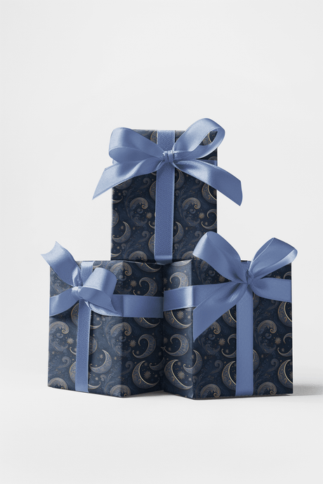 Starlit Filigree - Baroque Filigree Wrapping Paper