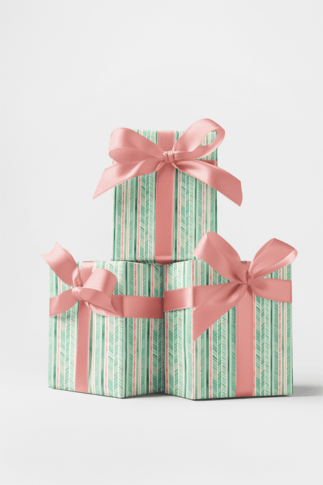 Pastel Rhythm - Watercolor Stripes Wrapping Paper