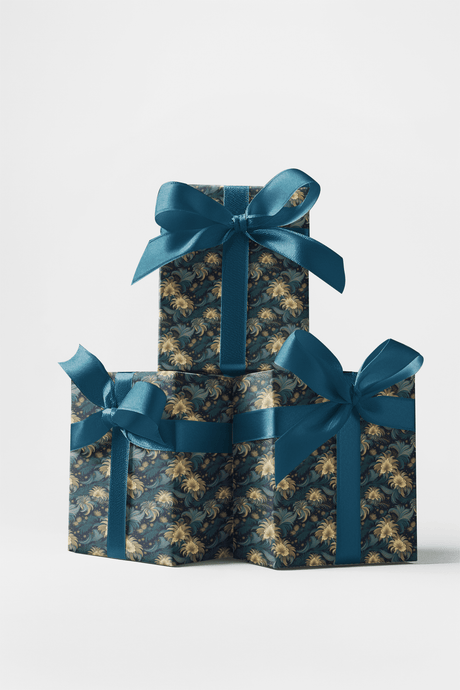 Midnight Botanica Wrapping Paper