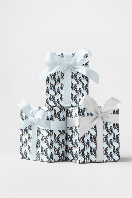 Boston Bounce! - Boston Terrier Wrapping Paper