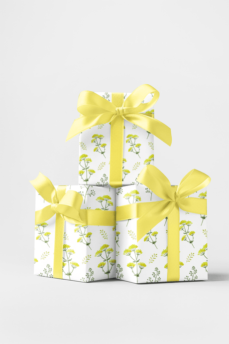Yellow Spring Flowers - Mother's Day Design Wrapping Paper