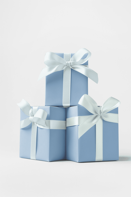 Clean in Blue - Mediterranean Tiles Wrapping Paper