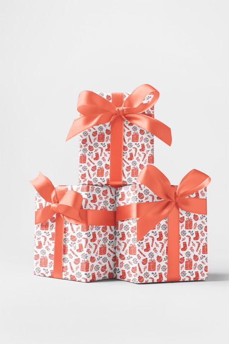 Gifts and Canes - Candy Canes Wrapping Paper