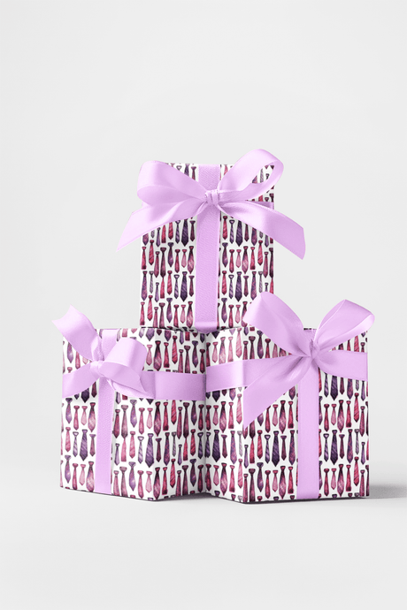 Suit & Tie Surprise Wrapping Paper