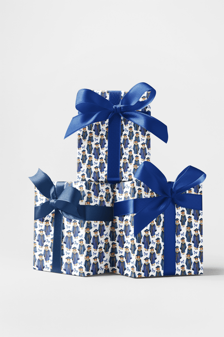 Level Up Robe - Graduation Caps & Diplomas Wrapping Paper