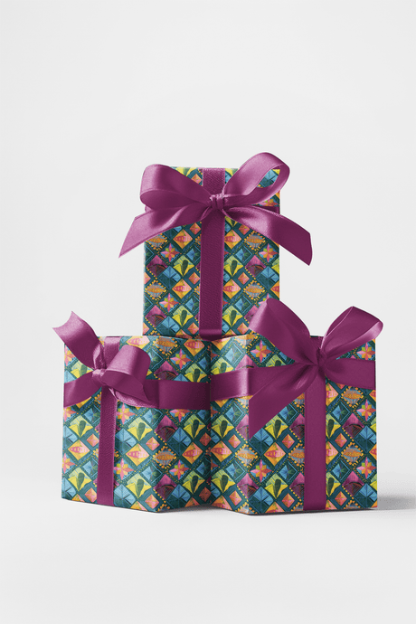 Carnival Kaleidoscope - Geometric Pattern Wrapping Paper