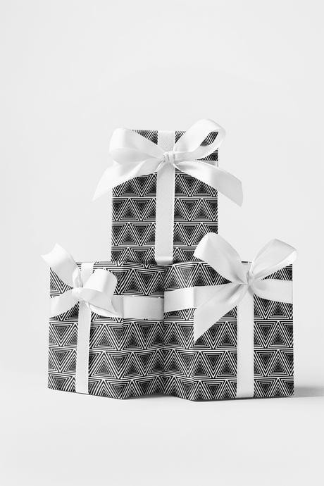 Hypnotic Layers - Geometric Pattern Wrapping Paper