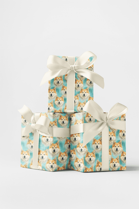 Frost & Fur - Icelandic Sheepdog Wrapping Paper