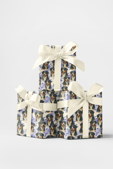 Alpine Happiness - Entlebucher Mountain Dog Wrapping Paper