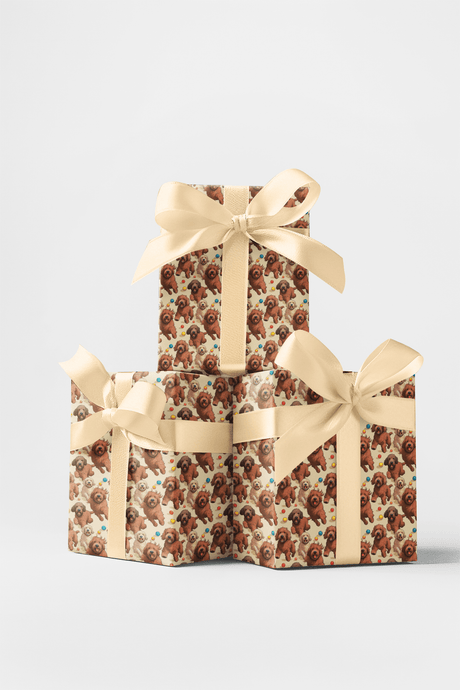 Doodle Frolics - Labradoodle Wrapping Paper