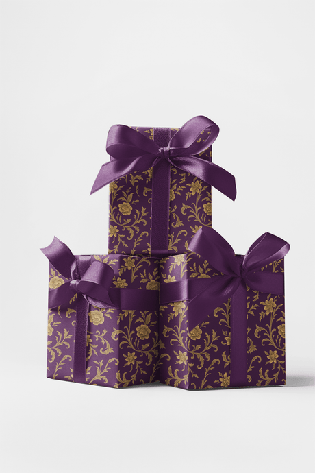 Baroque Amaranth - Baroque Filigree Wrapping Paper
