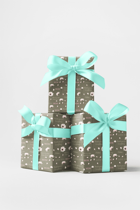 You're My Superhero - Watercolor Hearts Wrapping Paper
