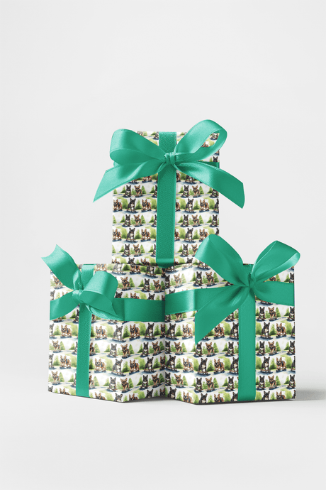 Frenchie Street Skates - French Bulldog Wrapping Paper