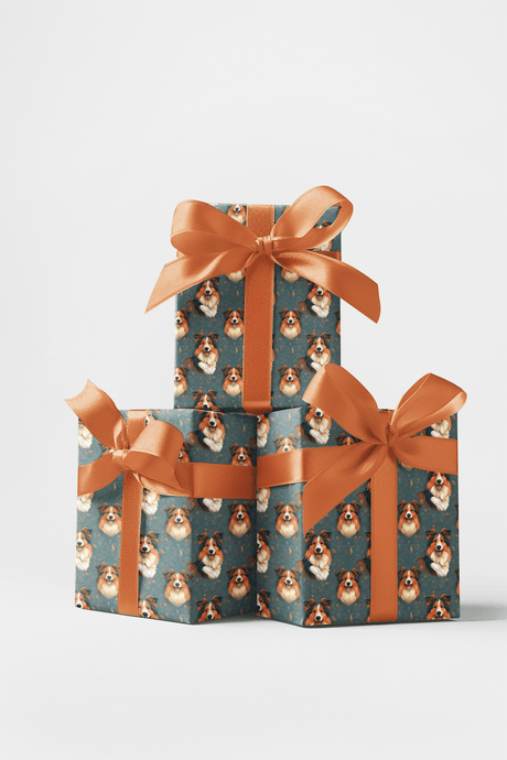 Sheltie Chic - Shetland Sheepdog Wrapping Paper