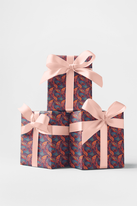 Baroque Ember - Baroque Filigree Wrapping Paper