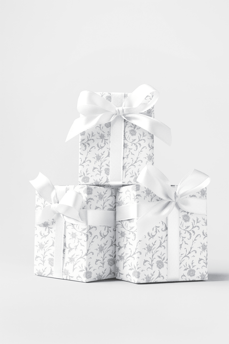 Baroque Blanche - Baroque Filigree Wrapping Paper