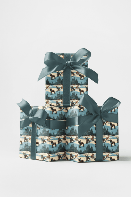Frenchie Pirouettes - French Bulldog Wrapping Paper