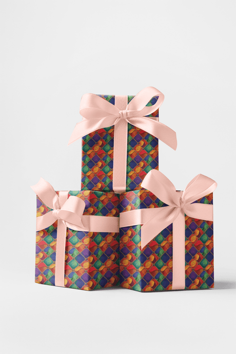Form & Flow - Watercolor Stripes Wrapping Paper