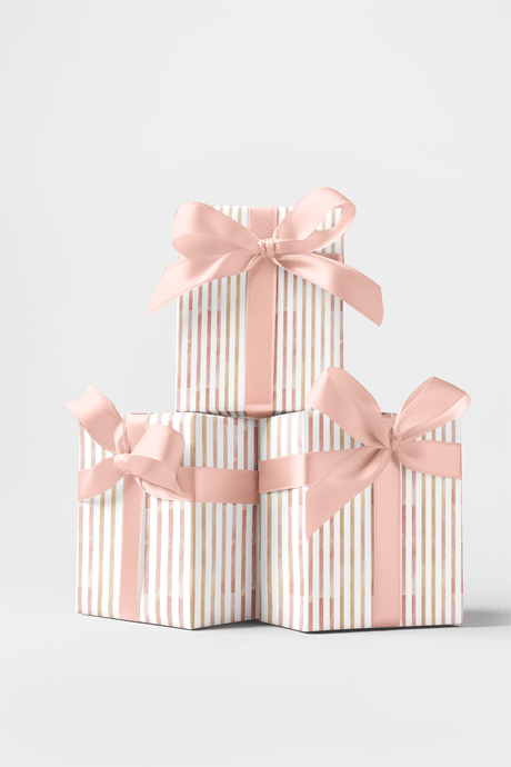 Seamless Rhythm - Watercolor Stripes Wrapping Paper