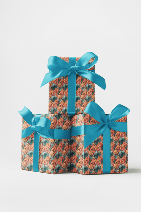 Terracotta Baroque - Baroque Filigree Wrapping Paper