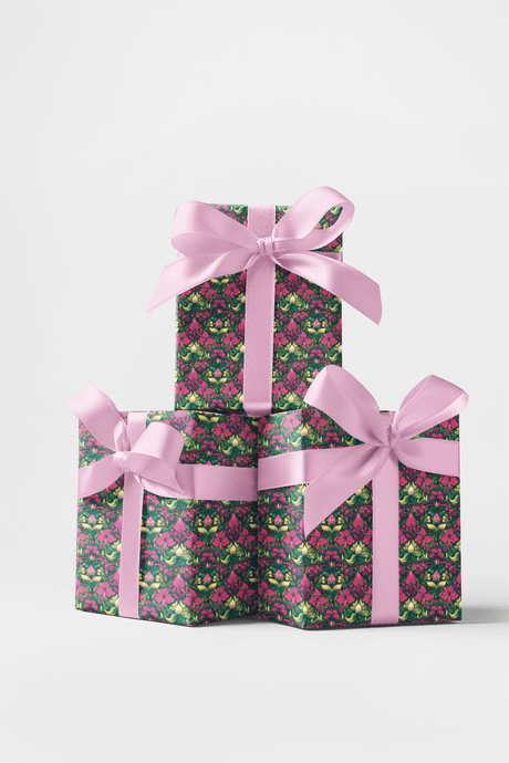 Elegant Swirls - Floral Pattern Wrapping Paper
